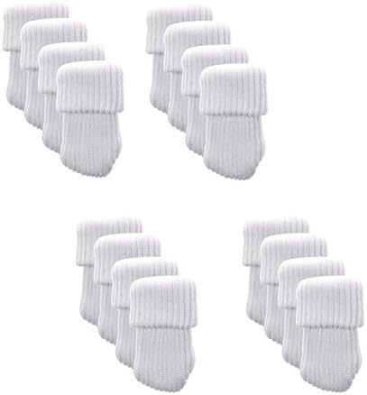 White Color Knitting Furniture Socks Reliable Chair Leg Floor Protector (White)