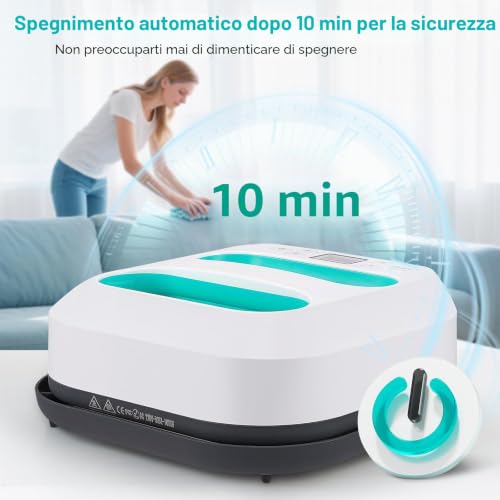 Hot Press for T-shirts, Portable Heat Press Machine, Thermal Printer Machine for Fabrics, Bags, Cushions, Hats Projects with Heat Transfer Vinyl for Crafts Clothes Hats