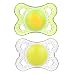 MAM Pacifiers, Baby Pacifier 0-6 Months, Best Pacifier for Breastfed Babies, 'Clear' Design Collection, Unisex, 2-Count