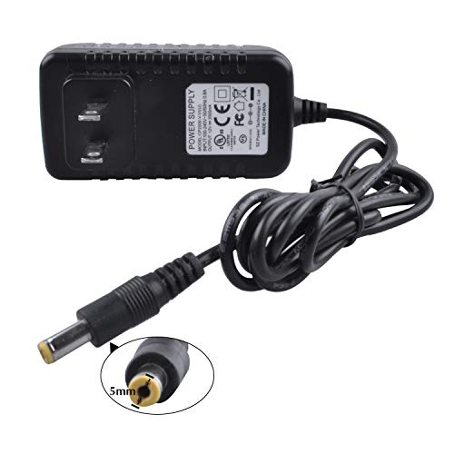 JUNWEN DC Power Supply 12V, LED Strip Lights Adapter, Transformer, UL Listed, 2A, 24W, Portable US Plug Power Converter for 3528 5050 2835 Strip Light