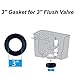 Toilet Repair Kits for American Standard 7389.21#101.0070A, Complete Toilet Tank Repair Kit For 3-Inch Flush Valve Toilets with Fill Valve, Toilet Flapper and Tank to Bowl Gaskets and Bolts All In One