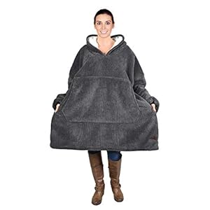 Kato Tirrinia Oversized Hoodie Blanket, Warm Gifts for Women, Cosy Sherpa Sweatshirt, Soft Wearable Fleece Blanket…