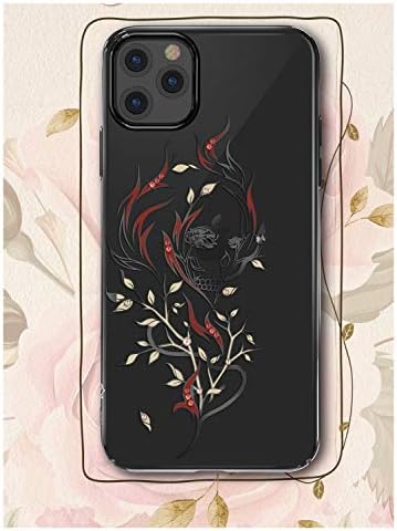 Kingxbar for iPhone 5.8",6.1",6.5" Case,Crystals from SWAROVSKI Elementrom ,Bling Light Ultra-thin Printed Transparent Hard PC Protective Back Phone Cover for iPhone 5.8",6.1",6.5"Case Cover-Star Wish