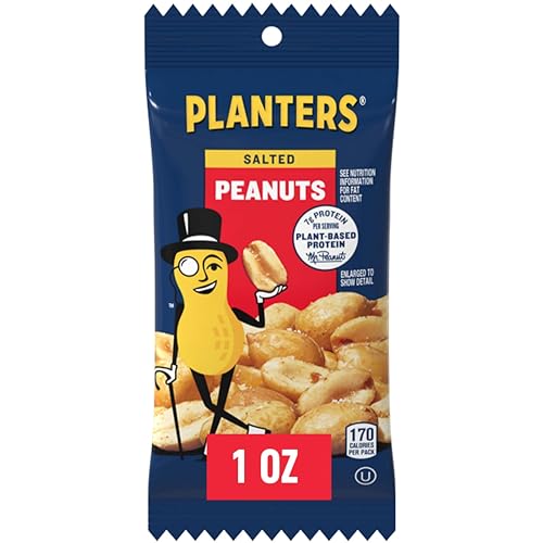 PLANTERS SALTED PEANUTS 10 CT BOX, 1 OZ PACKS, PACK OF 6