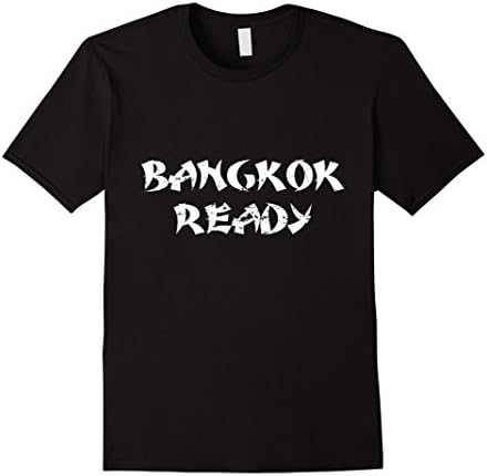 Mens Bangkok Ready Muai Thai Boxing t-shirt Large Black