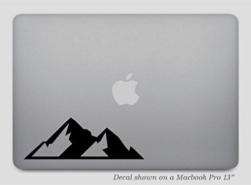 Black Mountains MacBook Decal or Car Decal - Removable Vinyl Sticker Skin for Apple MacBook Pro Air Mac Laptop G006K