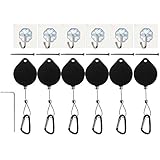DS.DISTINCTIVE STYLE VR Accessories Cable Management 6 Packs - Drill Free Retractable Ceiling Suspension System for HTC Vive/HTC Vive Pro Virtual Reality/Oculus Rift/Playstation VR/Microsoft MR