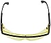 Honeywell Home Amber Safety Glasses, Scratch-Resistant, Half-Frame, Amber/Black (S145)