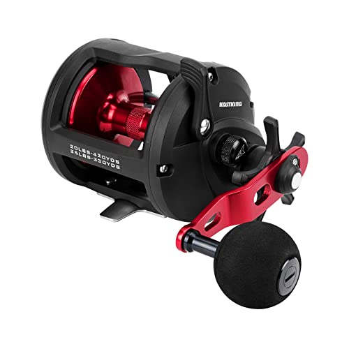 KastKing ReKon Level Wind Trolling/Jigging Fishing Reel,Round