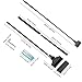 POPETPOP 26in Aquarium Aluminum Alloy Scraper with 10 Replaceable Scrapers for Glass Fish Tank (Black)