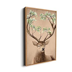 for Living Room Bedroom Animal Portrait Framed for
