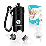 Sleeping Ear Plugs-Ultra Comfortable & Reusable Noise Reduction Earplugs for Light Sleepers & Snoring Spouse, 29NRR (32SNR) for Snoring Travel Working (Black)