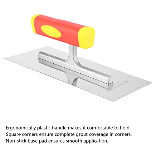 Two Sizes Professional Plastering Skimming Trowel Tools for Tile Flooring Grout Float Tiling (240mm/9.4inch)