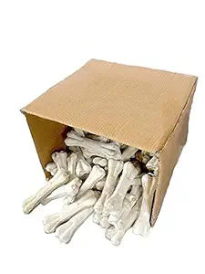 Nootie Rawhide Pressed Chew Dog Bone Mega Pack, (8-inch) - 10 Kg Pack