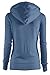 TL Women's Knit Stretch Zipper Solid Casual Zip-Up Hoodie Jackets in Colors