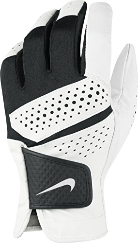 Nike 2016 Tech Extreme VI All Weather Golf Gloves Leather Palm Mens Left Hand White/Black Large