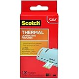 Scotch Thermal Laminating Pouches, 2.32 x 3.70-Inches, Business Card Size, 100-Pack (TP5851-100)