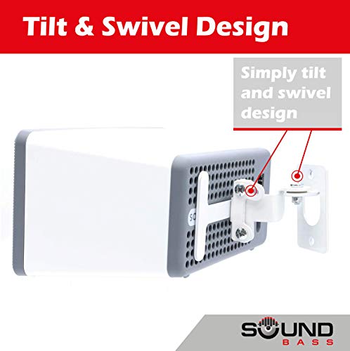 image for 2 x SONOS Play 3 Wall Mount, Twin Pack, Adjustable Swivel & Tilt Mecha