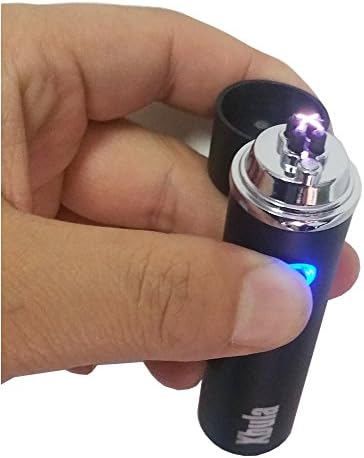 Xbula Double Arc New Design USB Lighter Rechargeable Windproof Flameless Electronic Coil Premium+ Gift Box (Black)