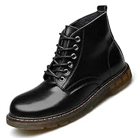 LYLIFE Mens Autumn Casual Mid-Top Sneaker Desert Chukka Boots(Black-Lable 38/5.5 D(M))