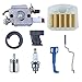HAISHINE Carburetor Air Fuel Filter Line Intake Manifold Throttle Choke Rod Kit for Husqvarna 340 345 346 XP 350 351 353 Chainsaw 503283208