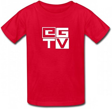XCNCSL EthanGamerTV Logo Tshirt Printed Cotton T-Shirts Tops Logo Kid Tee Red