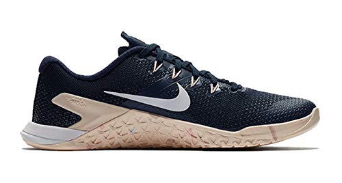 Nike Women's Metcon 4 Running Shoe (9 B US, Obsidian/White/Guava Ice/Storm Pink)
