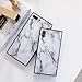 YonMeet Square Marble Case for iPhone X 10 Black White Glossy Cover for iPhone 7 Plus 8plus Slim Soft Flexible TPU Shockproof Trunk Back Shell (iPhone 7Plus/8Plus 5.5'', White)
