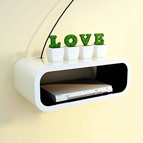 フローティング棚セットトップボックスルータースカイボックスdvdプレーヤー収納棚壁掛けテレビキャビネットウォールシェルフディスプレイ棚 家電 カメラ White Xianer Avアクセサリ B08hdbz48h 色 Black Xianer