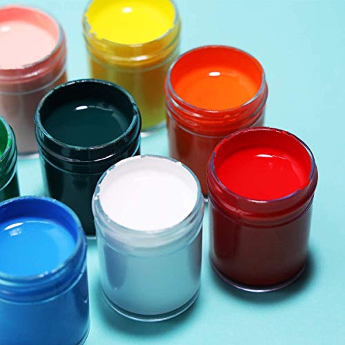 TBC The Best Crafts Acrylfarben 24 Farben Acrylfarbe Set Acrylic Paint Set Schulmalfarben Set Malens auf Leinwand Holz… – Bild 4