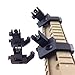 Ledsniper® Front and Rear flip up 45 Degree Rapid Transition BUIS Backup Iron Sight