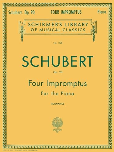 Fantasias, Impromptus, Moments Musicaux – Piano Sheet Music