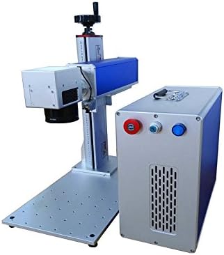 MCWlaser 30W Fiber Marking Machine Split Model 110X110mm Marking Area Including EZcad Software and red Point Position