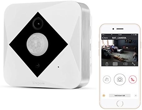 Dxpow Wireless Security Camera, 960P Smart Home WiFi Security Camera System with PIR Motion Detection, HD Video, Battery-Powered, 2-Way Audio, Night Vision Alerts Video Camera for Your Smartphone