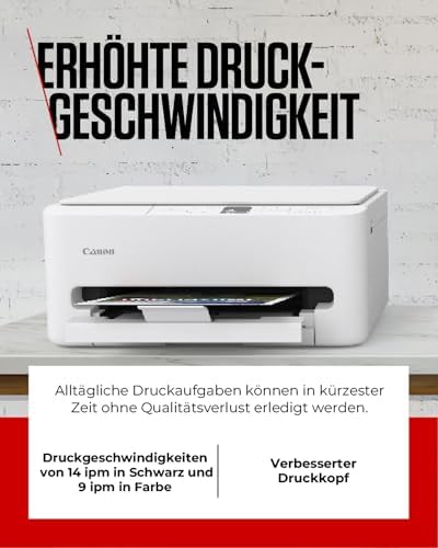 PIXMA TS6550I - WLAN-Multifunktionsdrucker mit Papierkassette und Frontbedienung | Kabelloses Drucken vom Smartphone leicht gemacht PIXMA Print Plan kompatibel