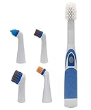Cordless Cleaning Brush,Electric Powerful Brush for Kitchen Shower Bathtub Bidet with 5 Brush Heads