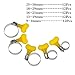 Aiskaer 60 Piece 9-38mm Key-Type Adjustable Stainless Steel Hose Clamp, Pipe Clamp, Worm Gear Clamps Ideal For Plumbing,Automotive