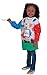 Melissa & Doug Long-Sleeve Artist Smock - Easy to Clean, 4 Storage Pockets
