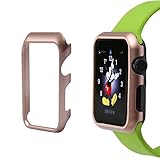 Apple Watch Case,Teslasz 38 MM Aluminum Protective Shell Bumper Cases Covers for Apple iWatch All Models (6S Rose Gold 38 MM)
