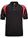ZITY Men's Polo Shirt Cool Sweat-Wicking Color Block Short Sleeve Sports Golf Tennis T-Shirt