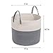 Extra Large Cotton Rope Basket 17 x 14.7 with Handles, for Baby Laundry Basket Woven Blanket Basket Nursery Bin