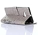 Microsoft Lumia 735/730 Case,Nokia Lumia 730/735 Case,C-Super Mall PU Embossed Butterfly & Flower Leather Wallet Stand Flip Case for Microsoft Nokia Lumia 730/735 (Gray)
