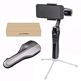 Zhiyun Smooth-Q 3-Axis Handheld Gimbal Stabilizer for Smartphone Like iPhone X 8 7 Plus 6 Plus Samsung Galaxy S8+ S8 S7 S6 S5 Wireless Control Vertical Shooting Panorama Mode (Zhiyun Smooth Q Black)