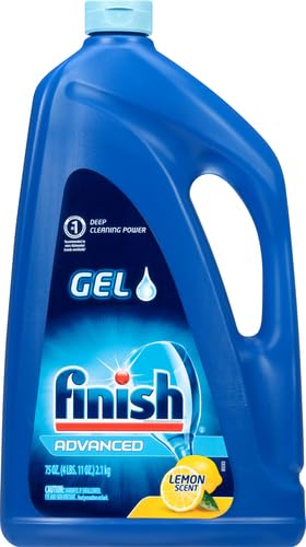 Finish Gel Liquid Dishwasher Detergent, Advanced Deep Cleaning Power Dish Soap, Fights photo 5