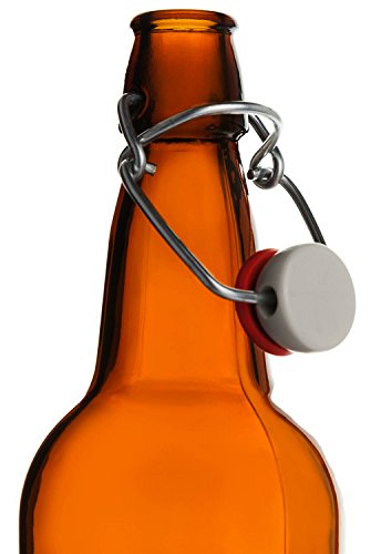 CASE OF 12 - 16 oz. EZ Cap Beer Bottles - AMBER, Garden, Lawn, Maintenance