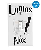 Harry Potter Light Switch Decal, Lumos Nox Decal X2