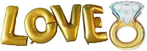 sorry to-LOVE AND DIAMOND RING Extra Large Balloons by sorry to