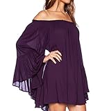 May&Maya Women's Flounce Ruffle Edge Mini Dress (XXL)