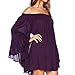 May&Maya Women's Flounce Ruffle Edge Mini Dress (L)