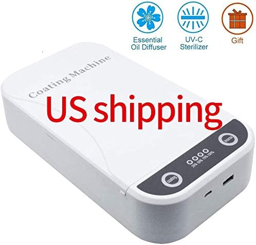Portable UV Light Phone Sterilizer Disinfector, Dual UV Lights Sanitizer Rapid Disinfector Box Clean for All iPhone, Android, Watch Jewel，Any Small Items, Aromatherapy Function Box